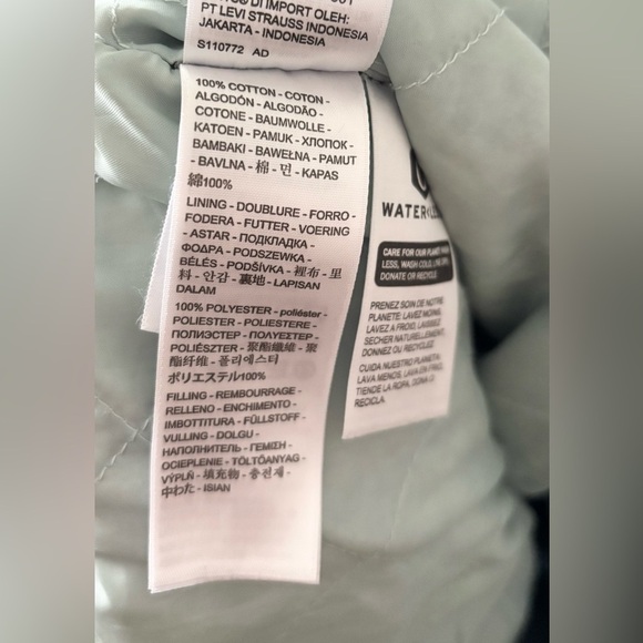 Levi’s Silver Tab Washed Black Oversized Baggy 90s Trucker Thick Denim Jacket - Picture 11 of 14